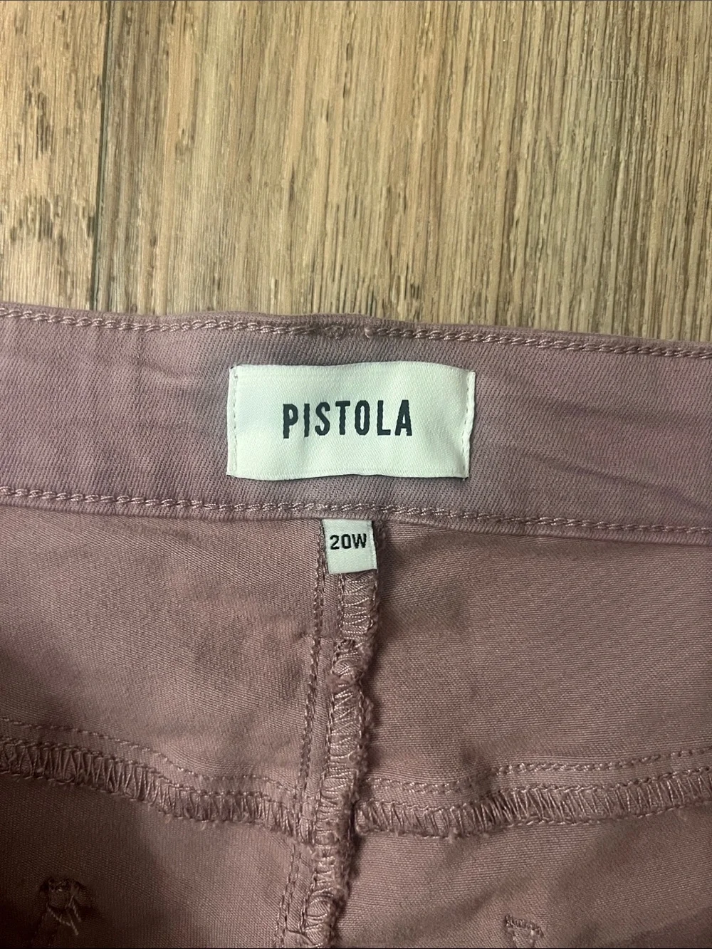 pistola High-Waist Lilac Dust Button-Front Shorts Size‎ 20 NWT